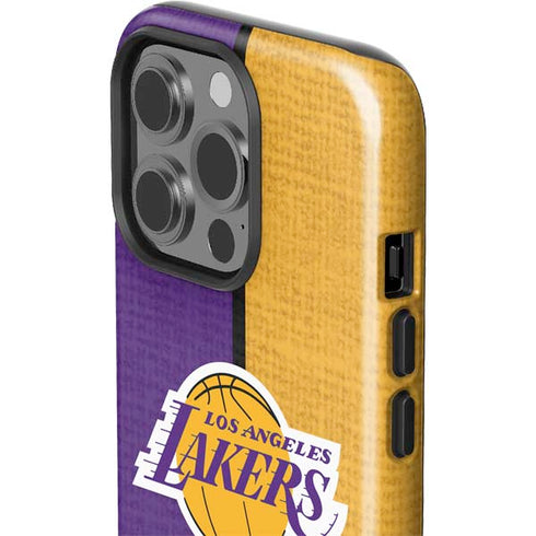 NBA Los Angeles Lakers Canvas iPhone 15 Pro Impact Case